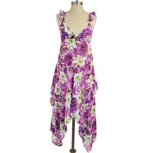 Victorias Secret Sheer Mesh Babydoll Purple Slip Dress Fairy Dainty Y2K Beach M